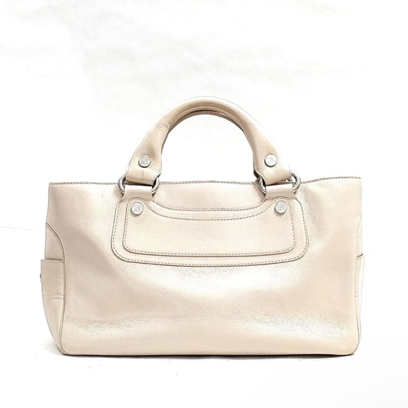 Celine Tan Leather Boogie Bag Satchel